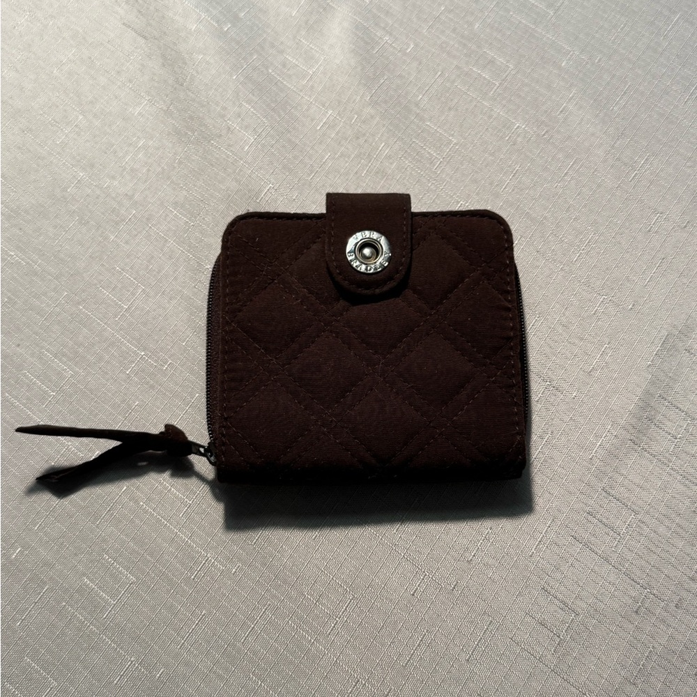 Vera Bradley Dark Brown Quilted Wallet
